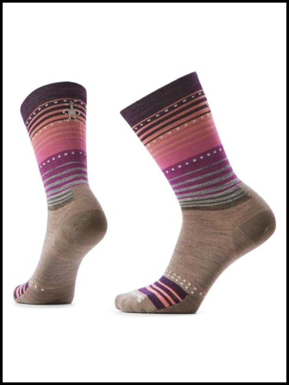 Merino Wool Blend Crew Socks Cushioned Arch Support Hiking Everyday
